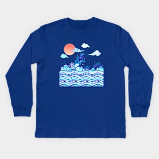 waves Kids Long Sleeve T-Shirt